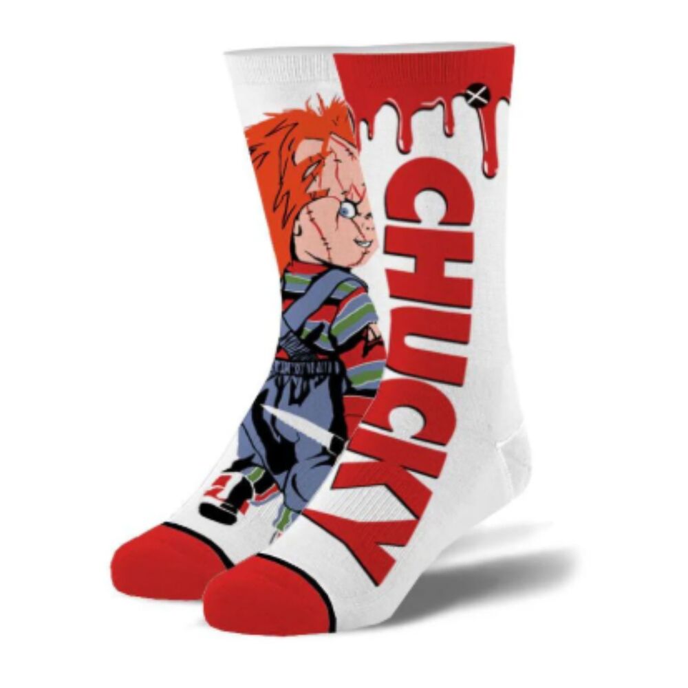 4/$20 Odd Sox Socks Chuckys Revenge Horror Movie Chucky Doll Childs Play Crew
